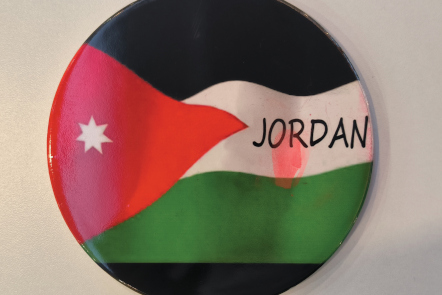 Fingerabdruck auf Untersetzer