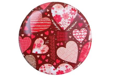 Fingerabdruck auf Untersetzer