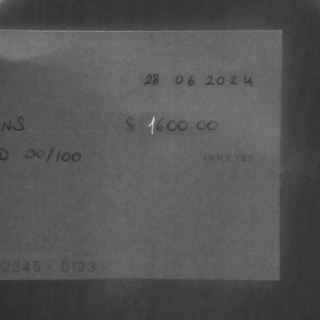 Fingerabdruck auf Untersetzer