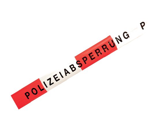 Polizei Absperrband / Polizeiabsperrung